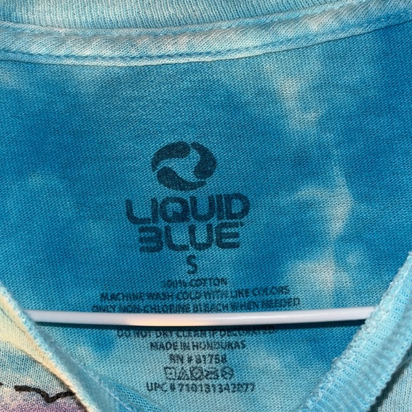 Vintage Liquid Blue Alice in Wonderland T Shirt in Size S - Picture 3 of 5